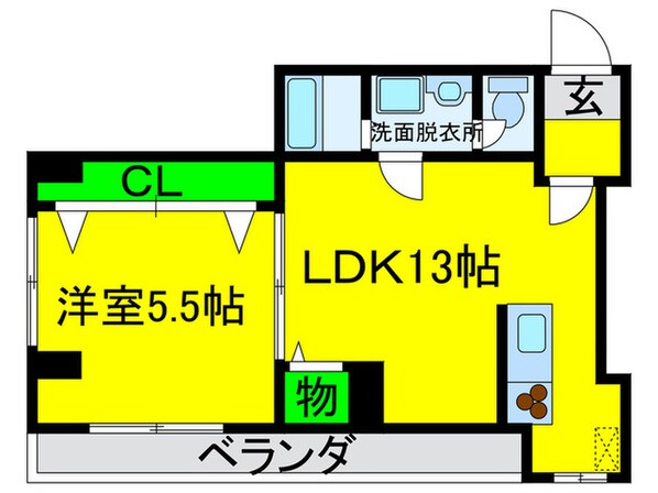 シャトー長居の物件間取画像